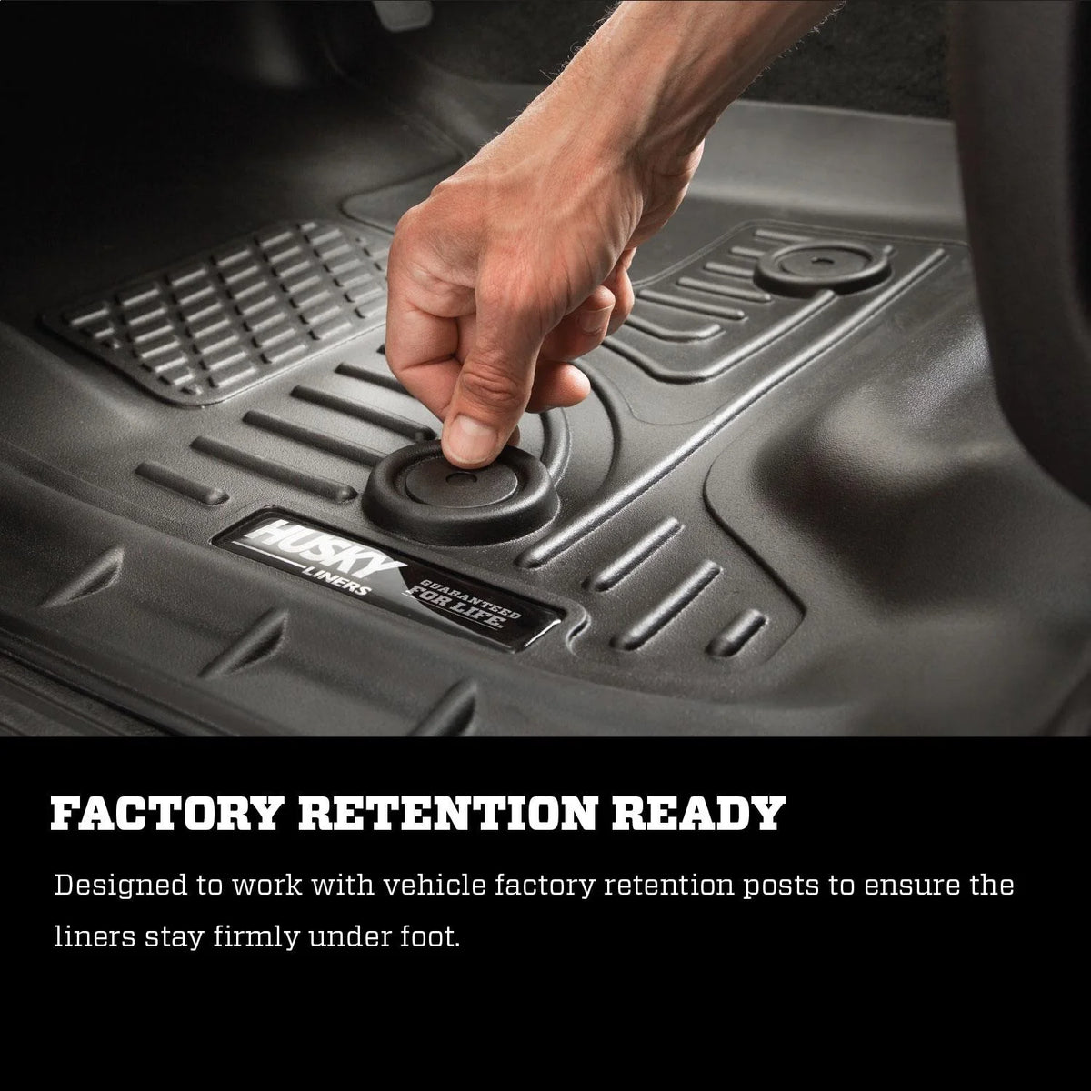 Black Front & 2nd Seat Floor Liners D7101