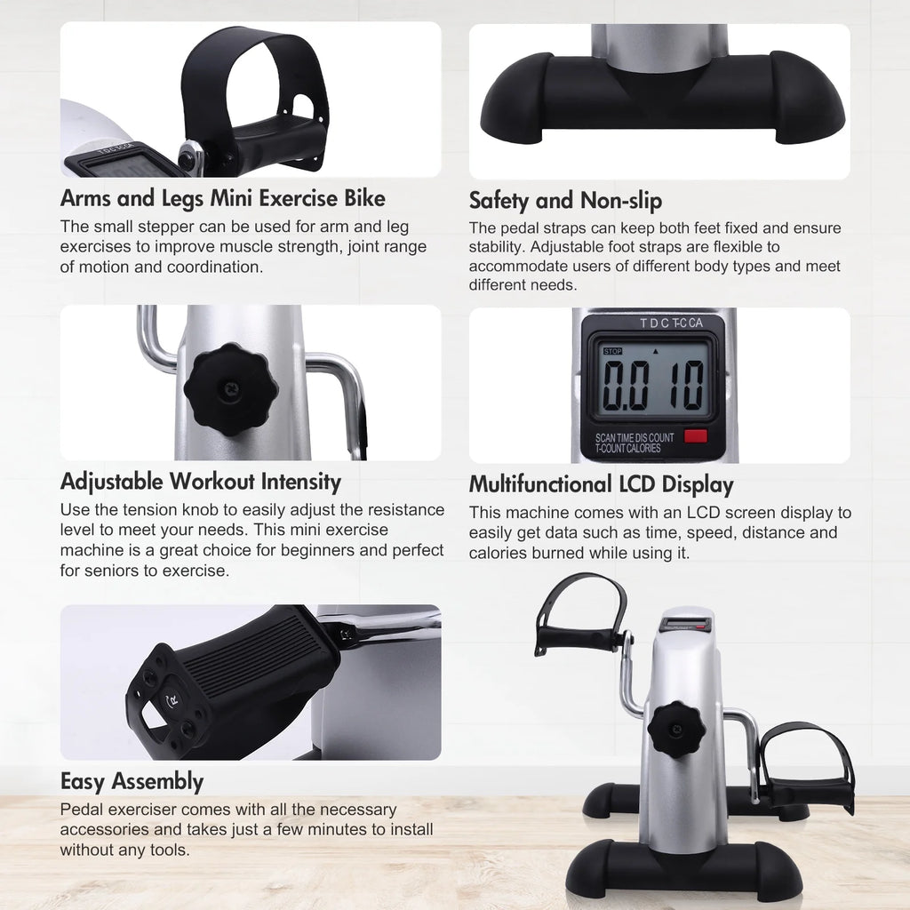 Mini Exercise Bike with LCD Screen D609712