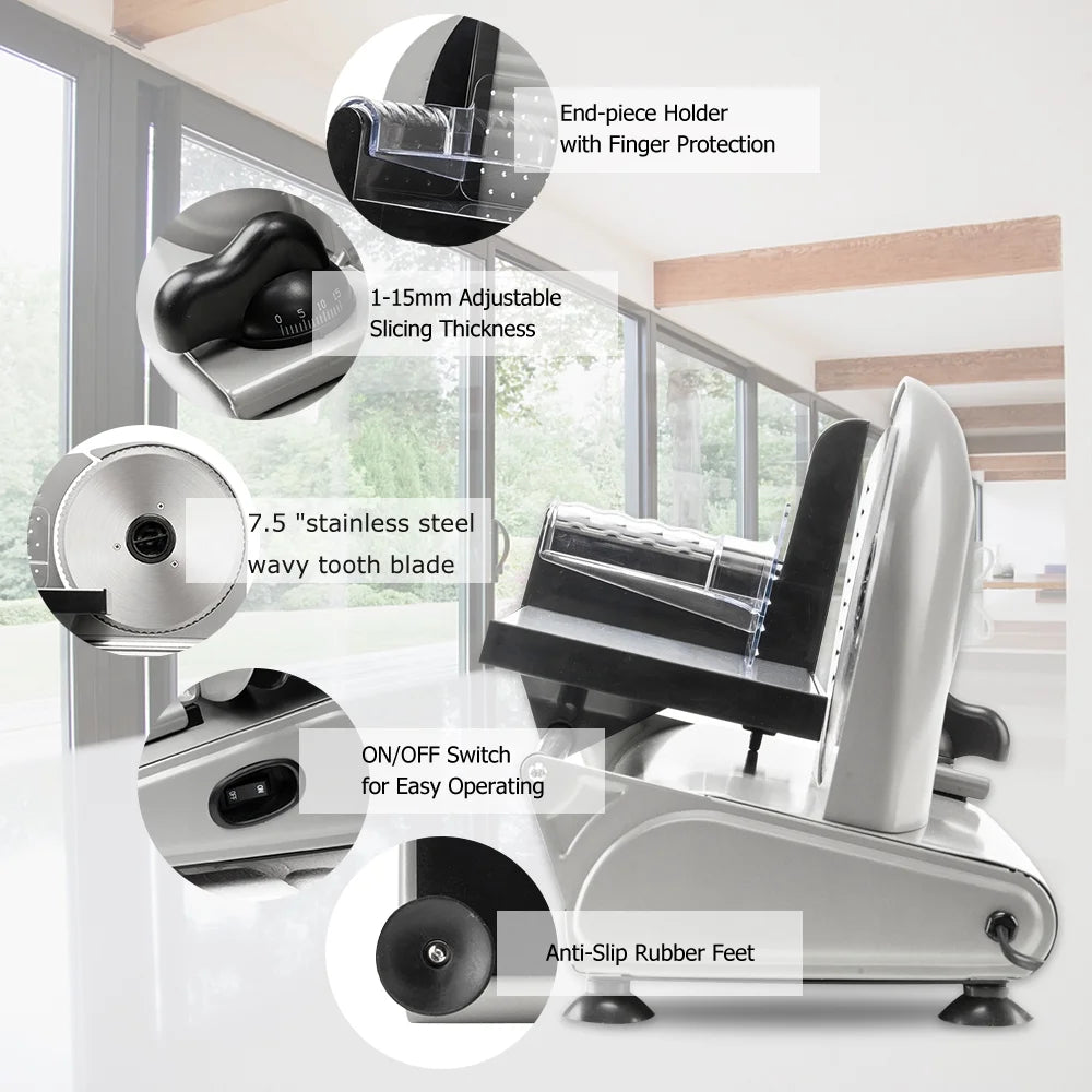 Semi-automatic Gear Cutter Vegetable Slicer, Electric Meat Slicer A57900