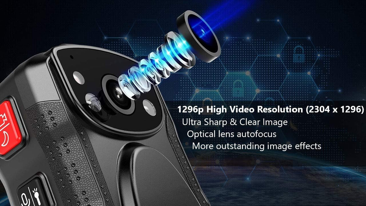 Body Camera with Audio, 2 Inch Display, Night Vision, Waterproof, Shockproof Z140838