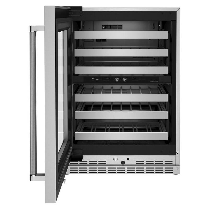 46-Bottle Built-In Undercounter Wine Cooler in Stainless Steel D657850