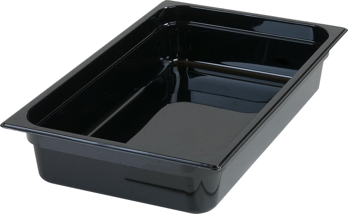 High-Heat Full-Size Food Pan, 12.7 qt, Black, Case of 6 Q2751