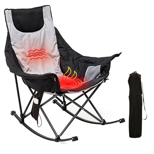 Oversized Heated Rocking Camping Chair D111
