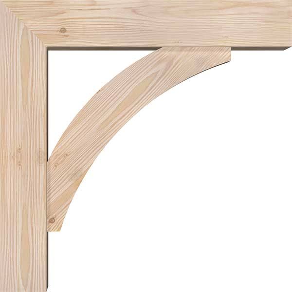Thorton Block Smooth Bracket with Offset Brace, Douglas Fir N88211