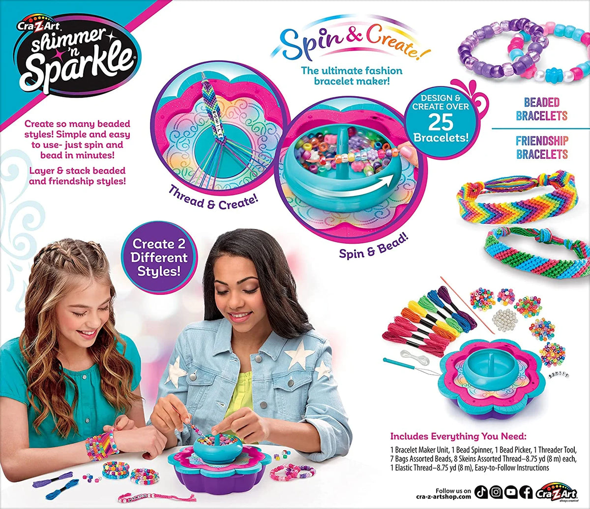 2-in-1 Spin & Bead Bracelet Maker V79157