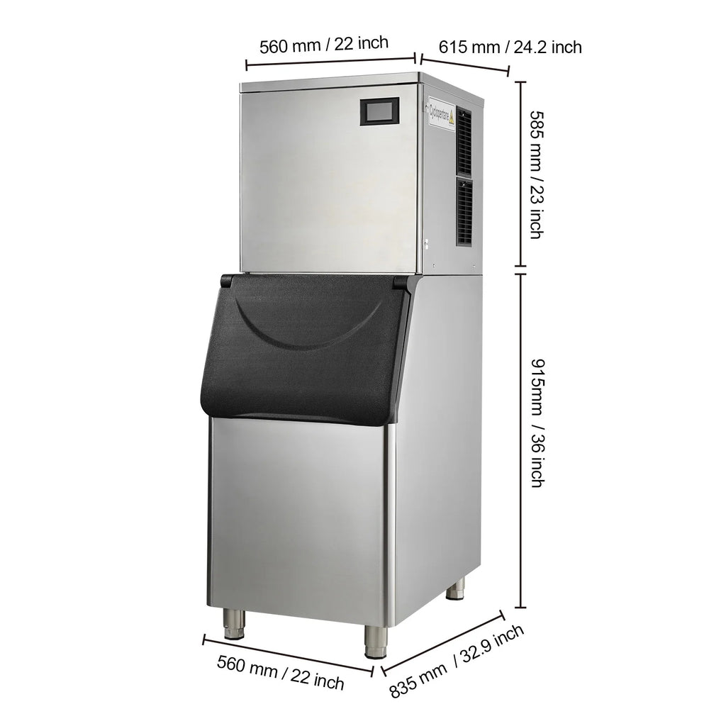Commercial Ice Maker with 30.7 lb Storage Container X138712