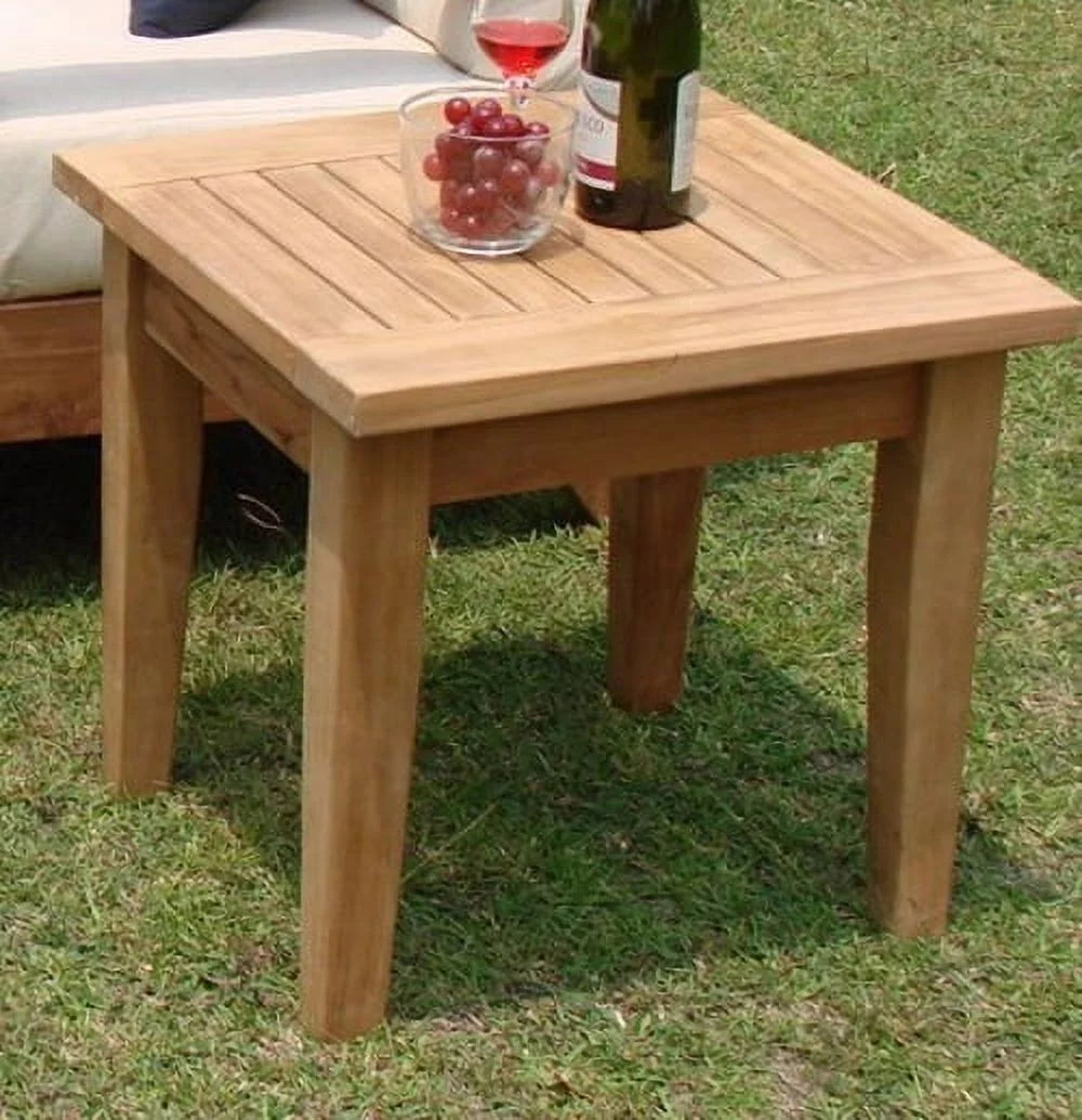 Grade-A Teak Wood 26" Square Side Table E284
