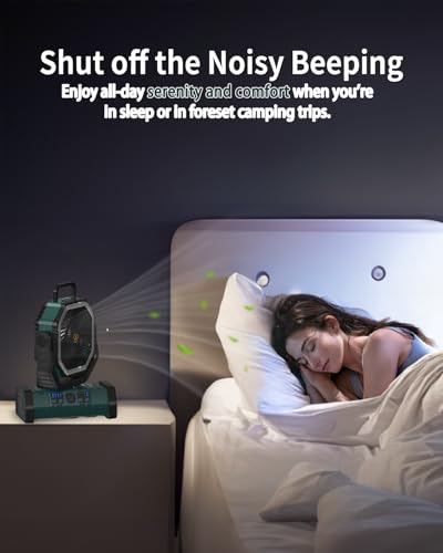 Battery Operated Portable Oscillating Fan with LED Lantern Light 20000mAh Rechargeable E690