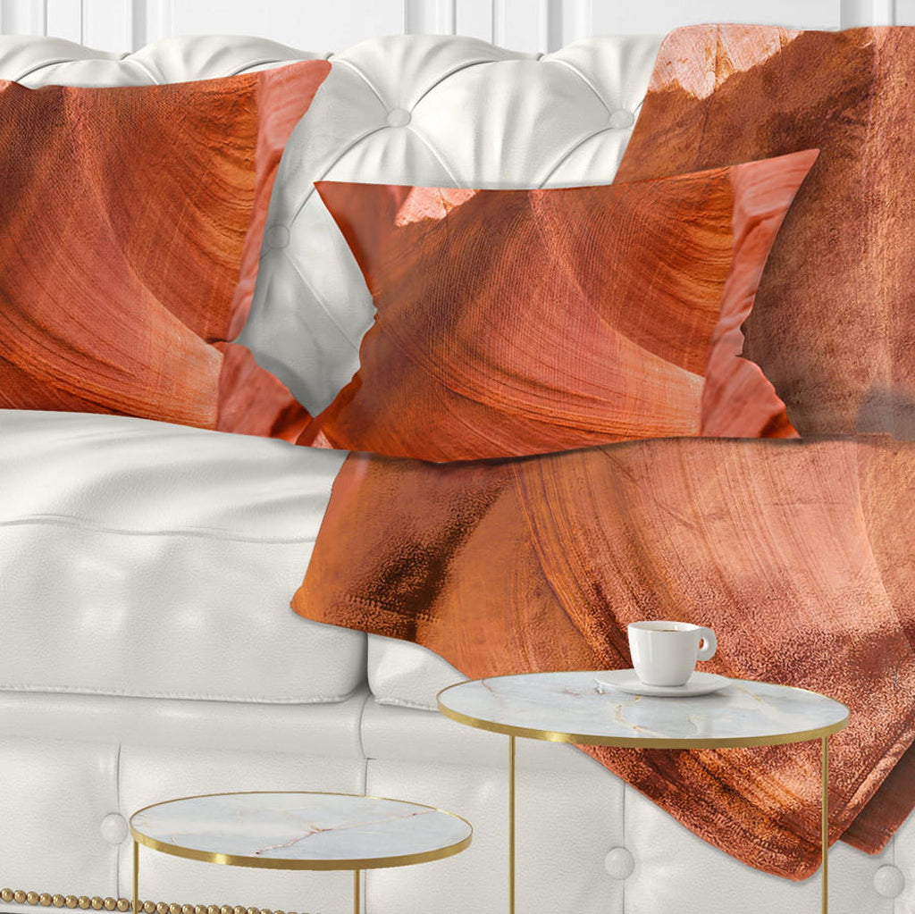 Antelope Canyon Landscape Photo Throw Pillow 12x20 I569522