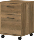 2 Drawer Mobile File Cabinet, Reclaimed Pine R671251