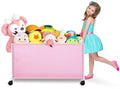 Black Large Toy Box with Wheels T671590