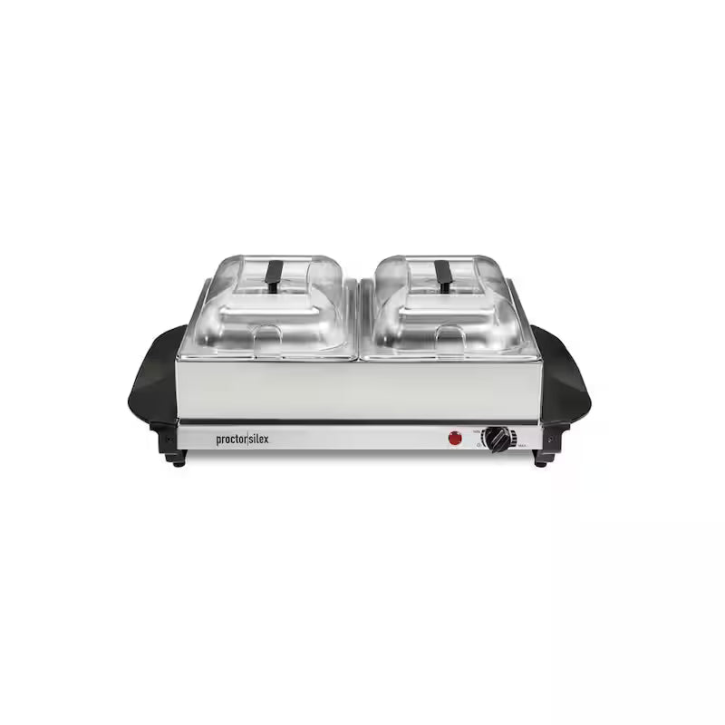 Stainless Steel Buffet Server with 2 Crocks C336371