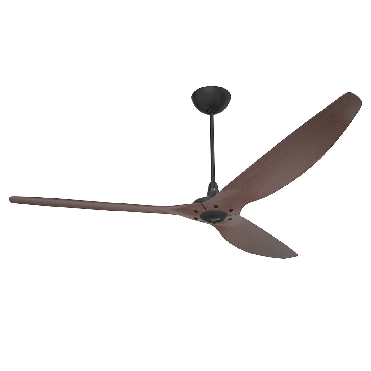 84 Ceiling Fan with Cocoa Bamboo Blades and Black Finish O850