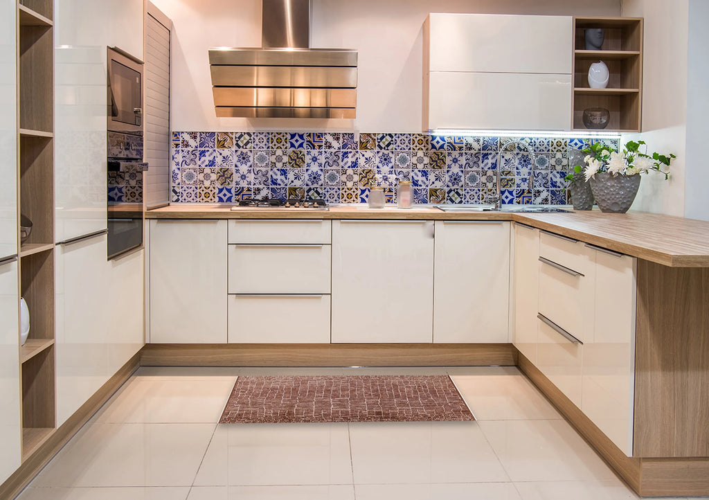 Light Copper Gold Rectangle Area Rug B437