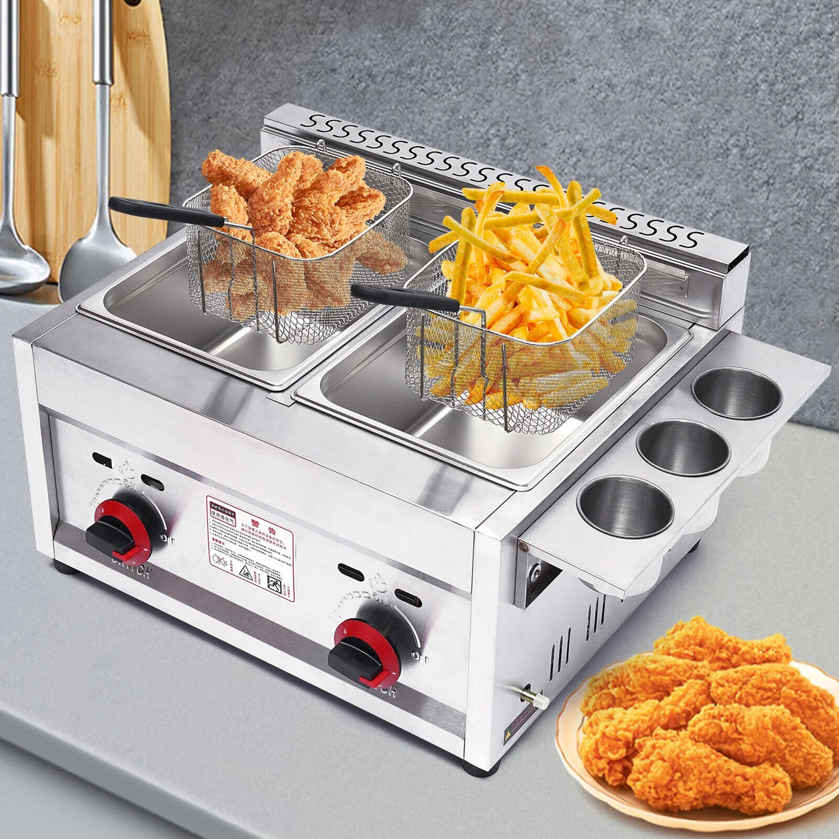 Propane Gas Countertop Infrared Fryer H473777