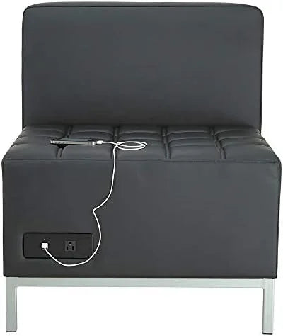 Black Powered Armless L Sectional Z717508