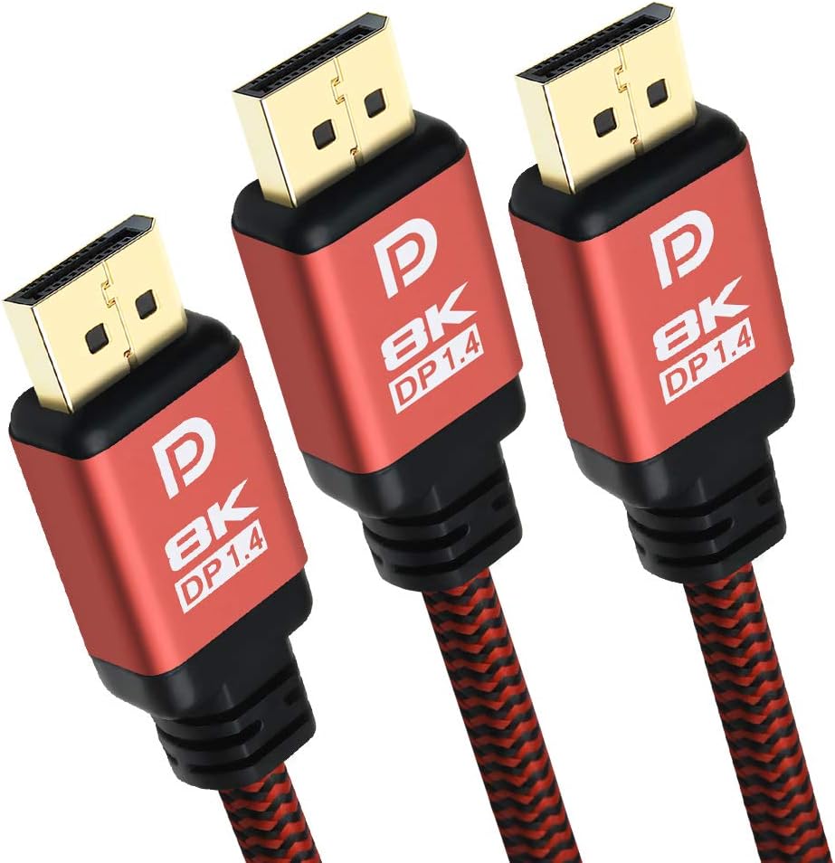 DisplayPort 1.4 Cable 8K 15ft (3 Pack) B74000