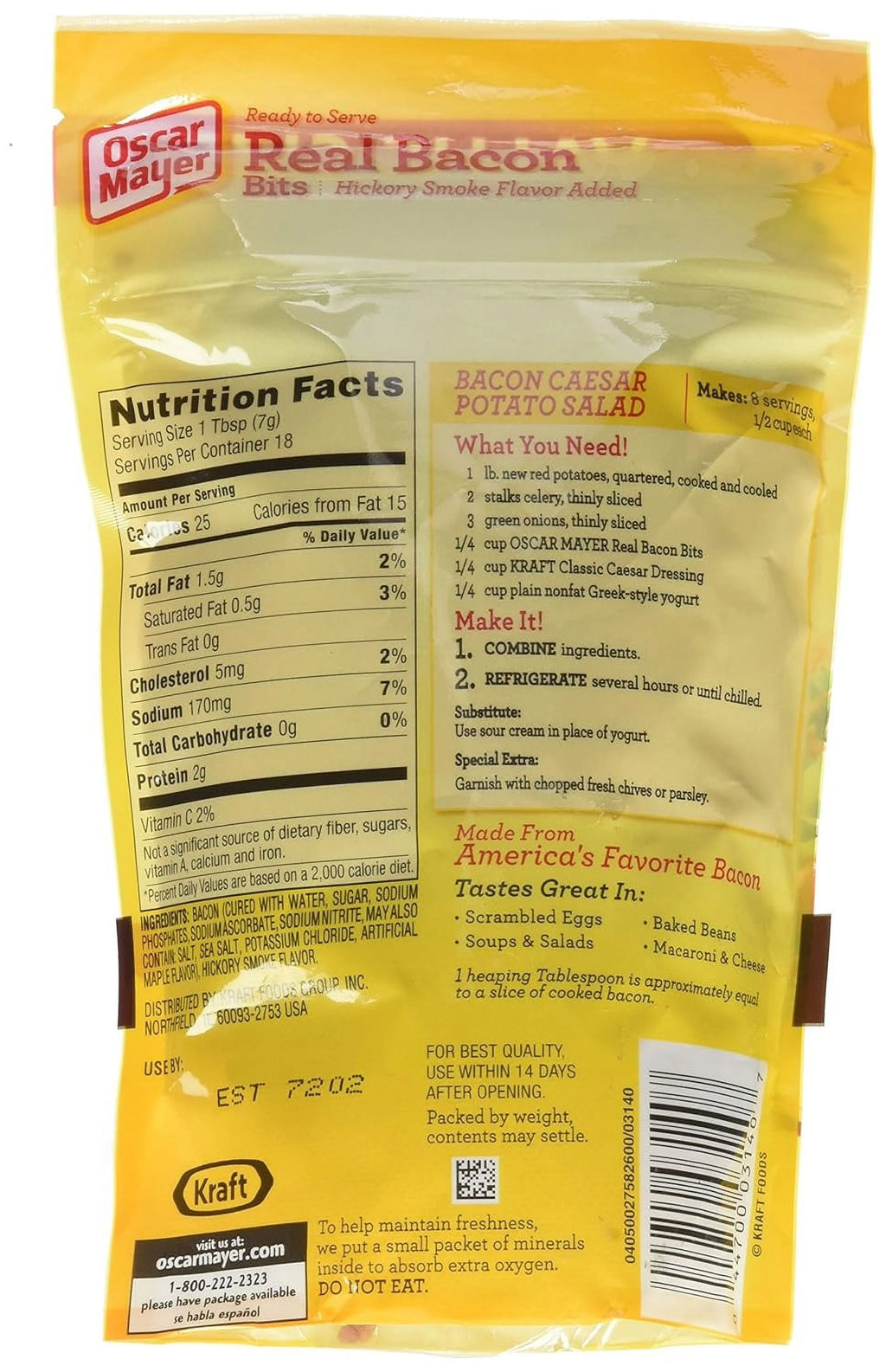 Bacon Bits 4.5 Oz Pouch Z18886