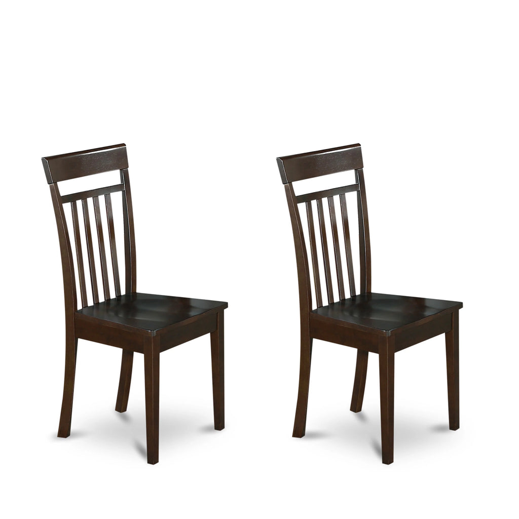 9-piece Cappuccino Dining Set with Wood Chairs H133482