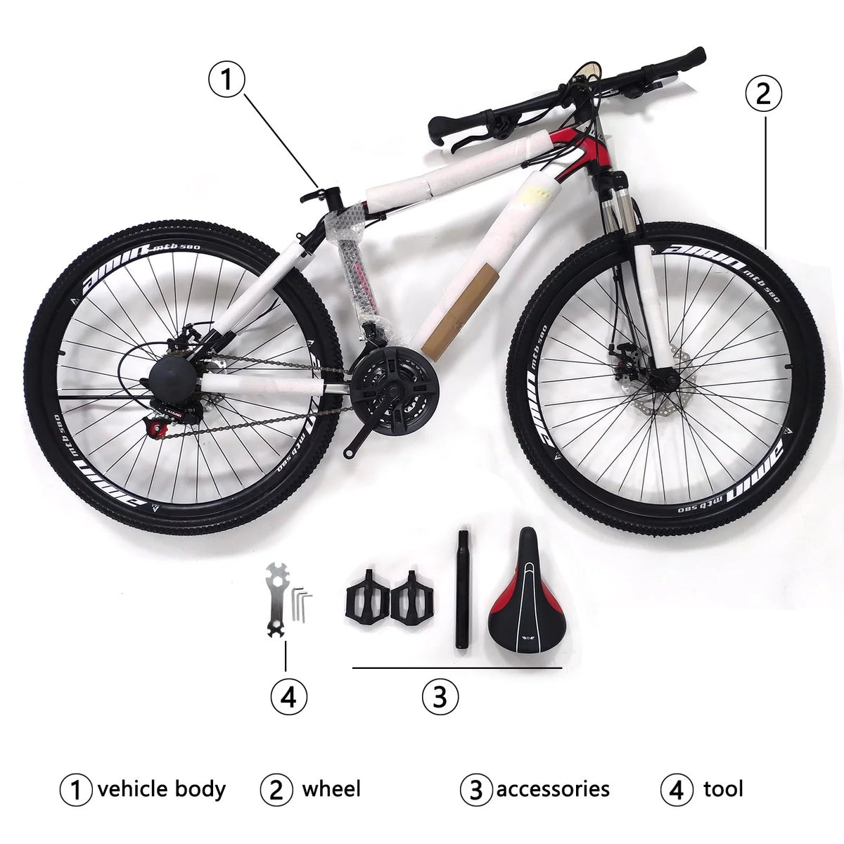 26-Inch Wheels 21 Speed Dual Disc Brake Mountain Bike N899