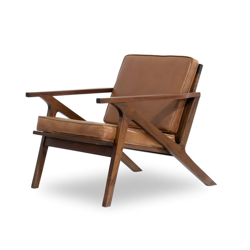 Leon Cognac Tan Leather Accent Chair H77288