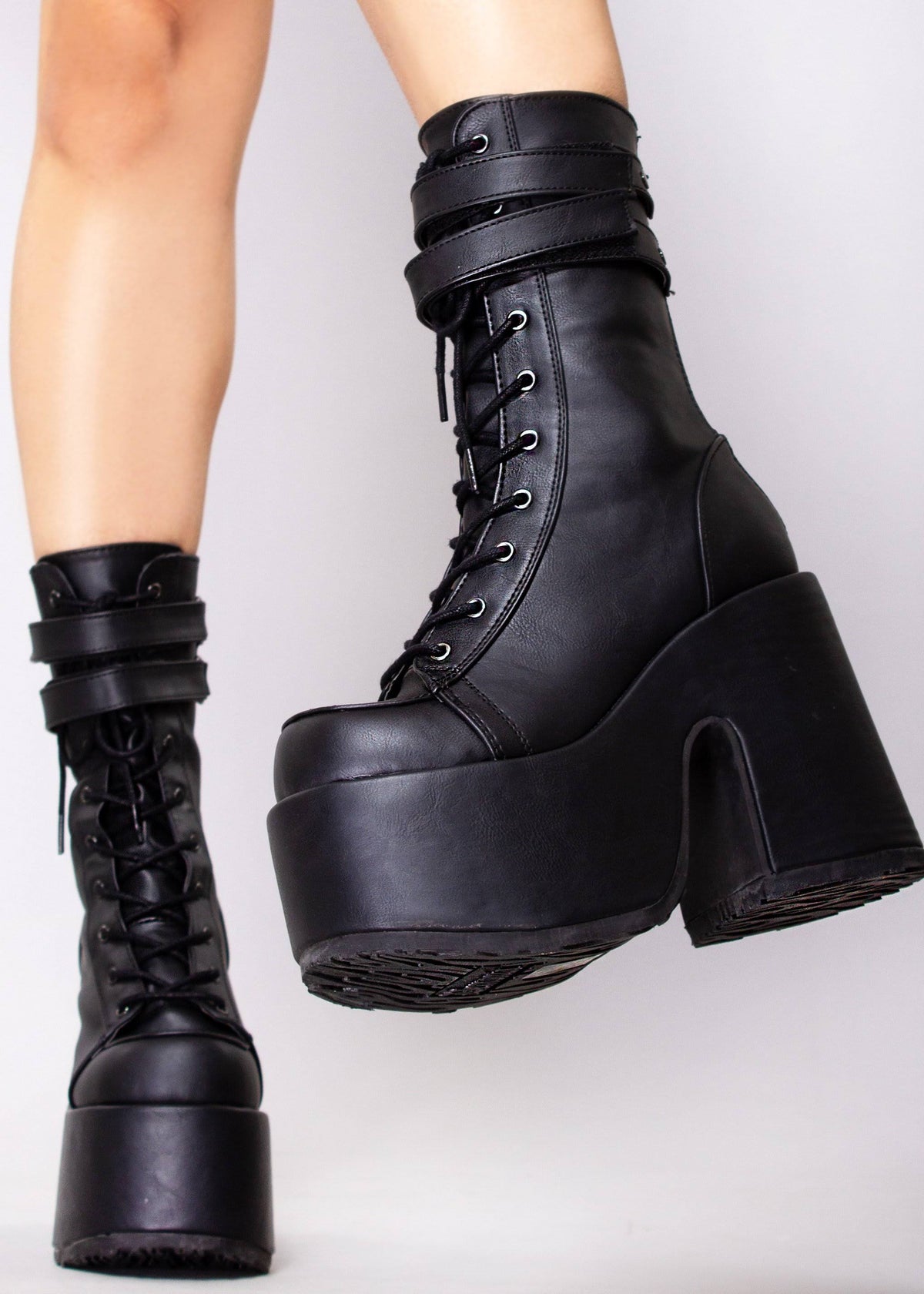 Black Vegan Leather Shoes C394