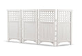 White 4-Piece Outdoor Screen Enclosure Set G485