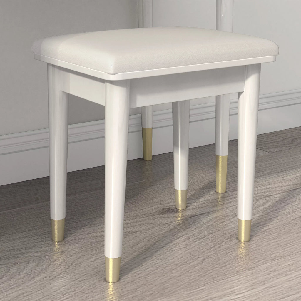 White Makeup Vanity Table Set with Stool C831