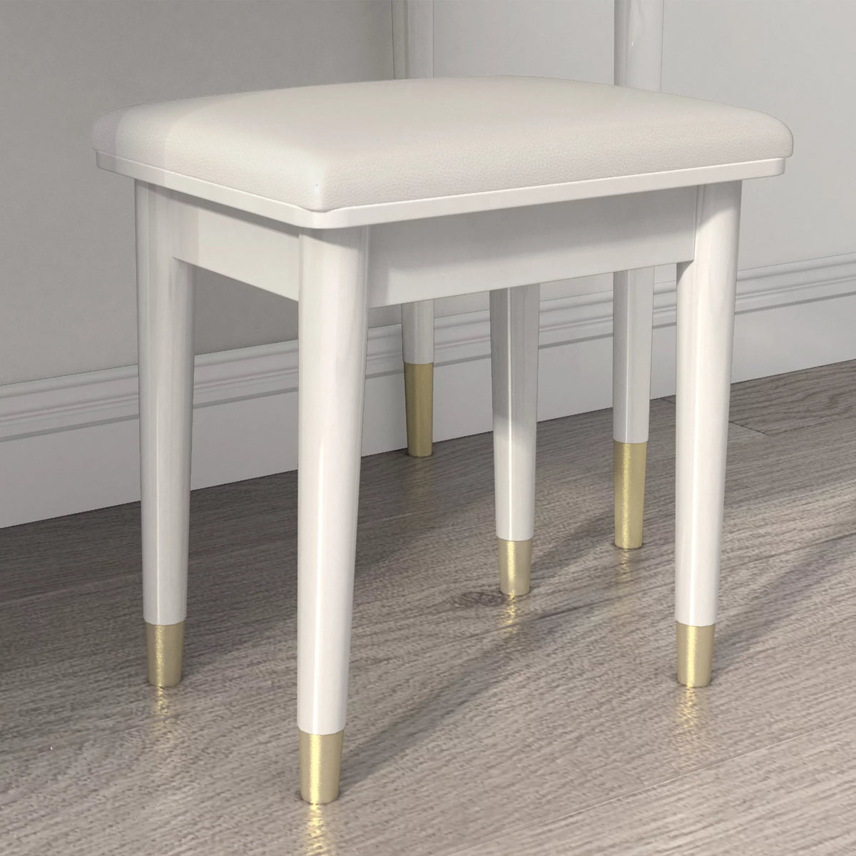 White Makeup Vanity Table Set with Stool C831