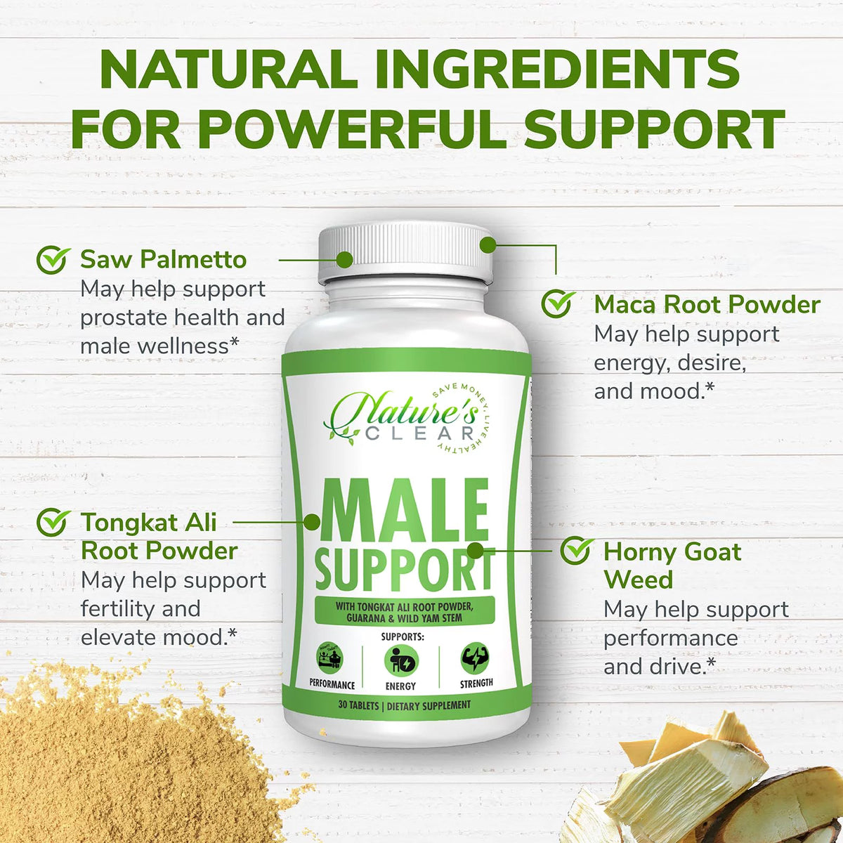 Male Support Supplement 30 Tablets S5171
