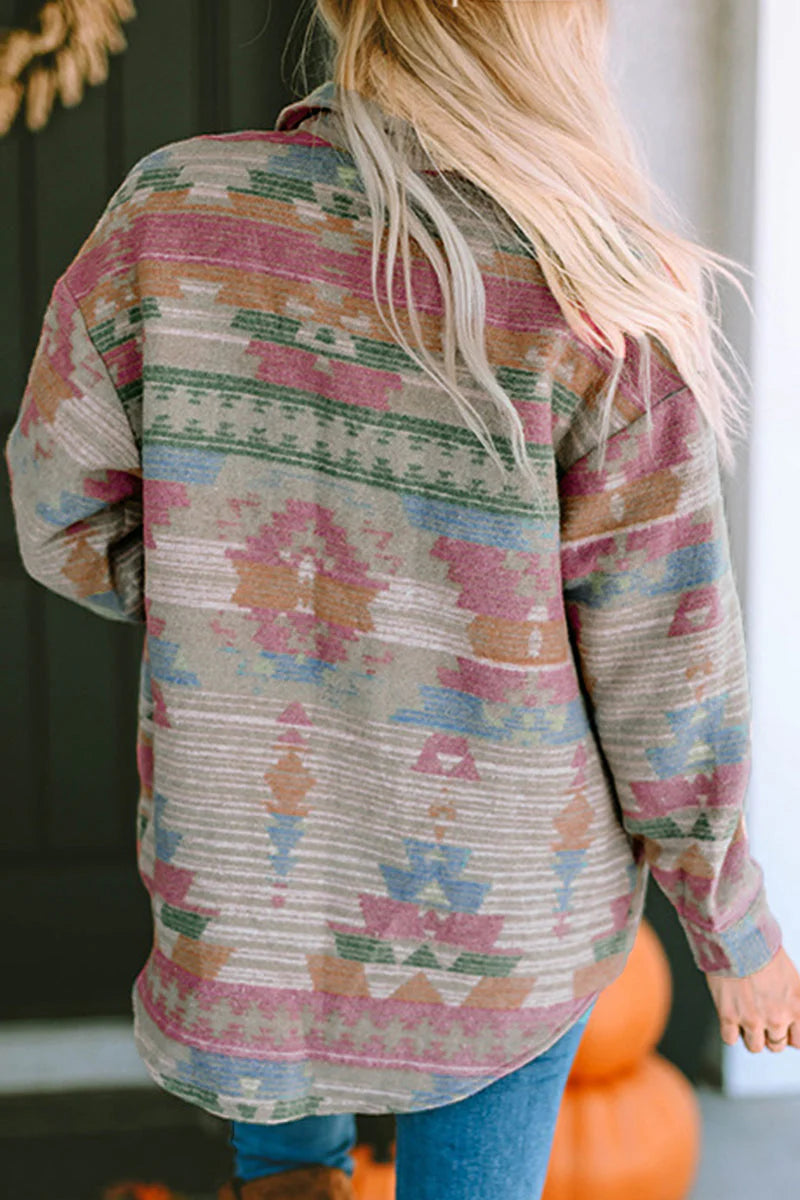 Color Block Contrast Turndown Collar Outerwear Y368