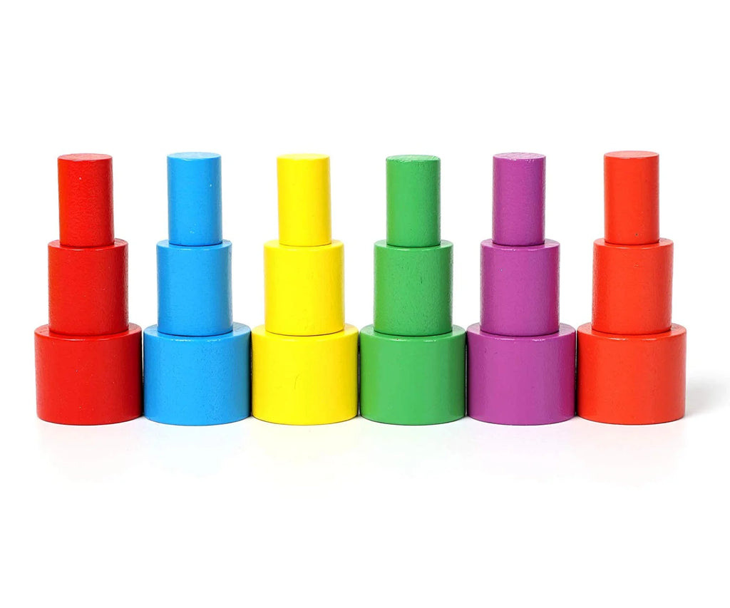 Wooden Baby Toys Balance Stacking Blocks Educational Toys I1908