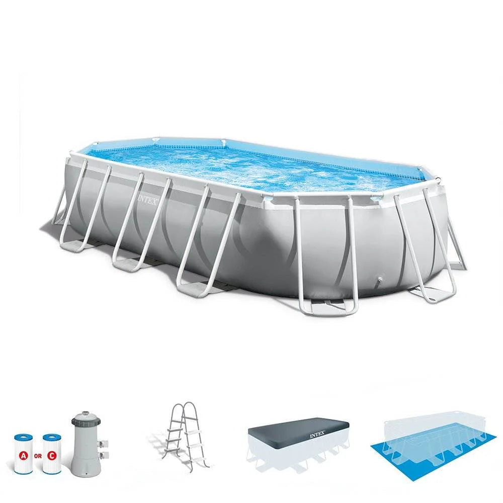 20 Foot Prism Frame Oval Pool Set Q197183
