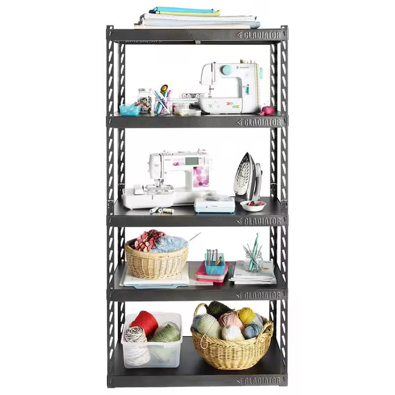 5-Tier Steel Garage Storage Shelving Unit I127