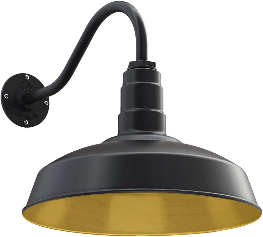 Matte Black Outdoor Barn Light S34835