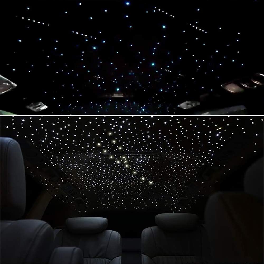32W RGBW Fiber Optic Lights Kit with 1000pcs 0.75mm 16.4ft Fiber Strands M8033