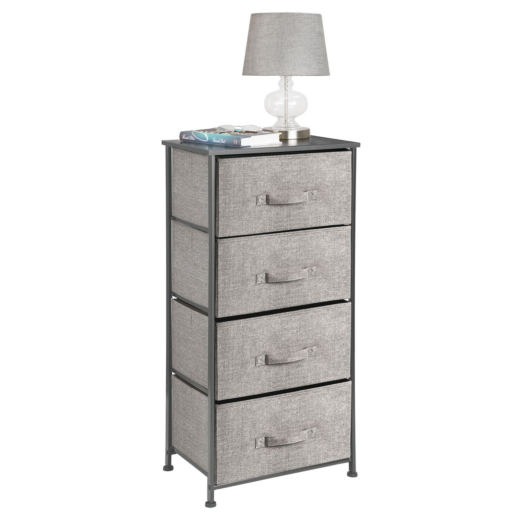 Tall Dresser Storage Tower with 4 Fabric Drawers S44764