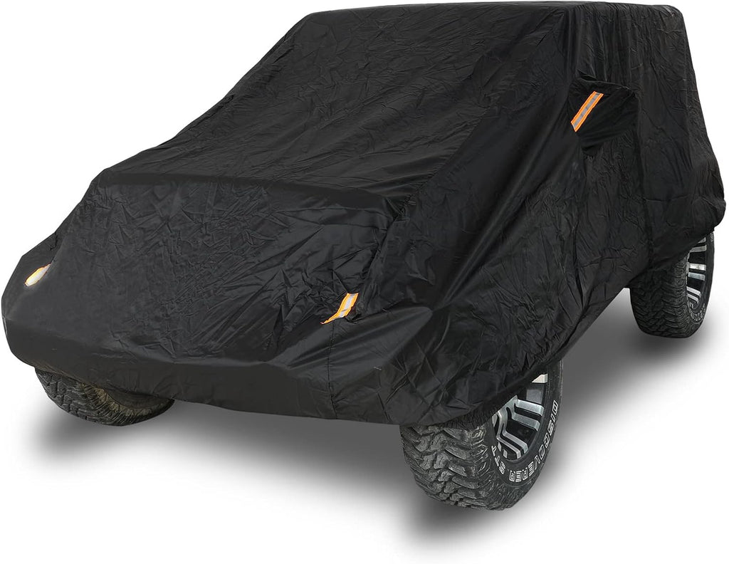 2 Door Full Car Cover with Driver Door Zipper N813