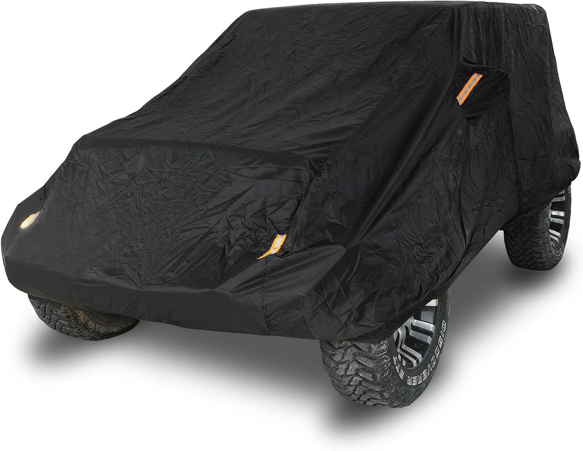2 Door Full Car Cover with Driver Door Zipper N813