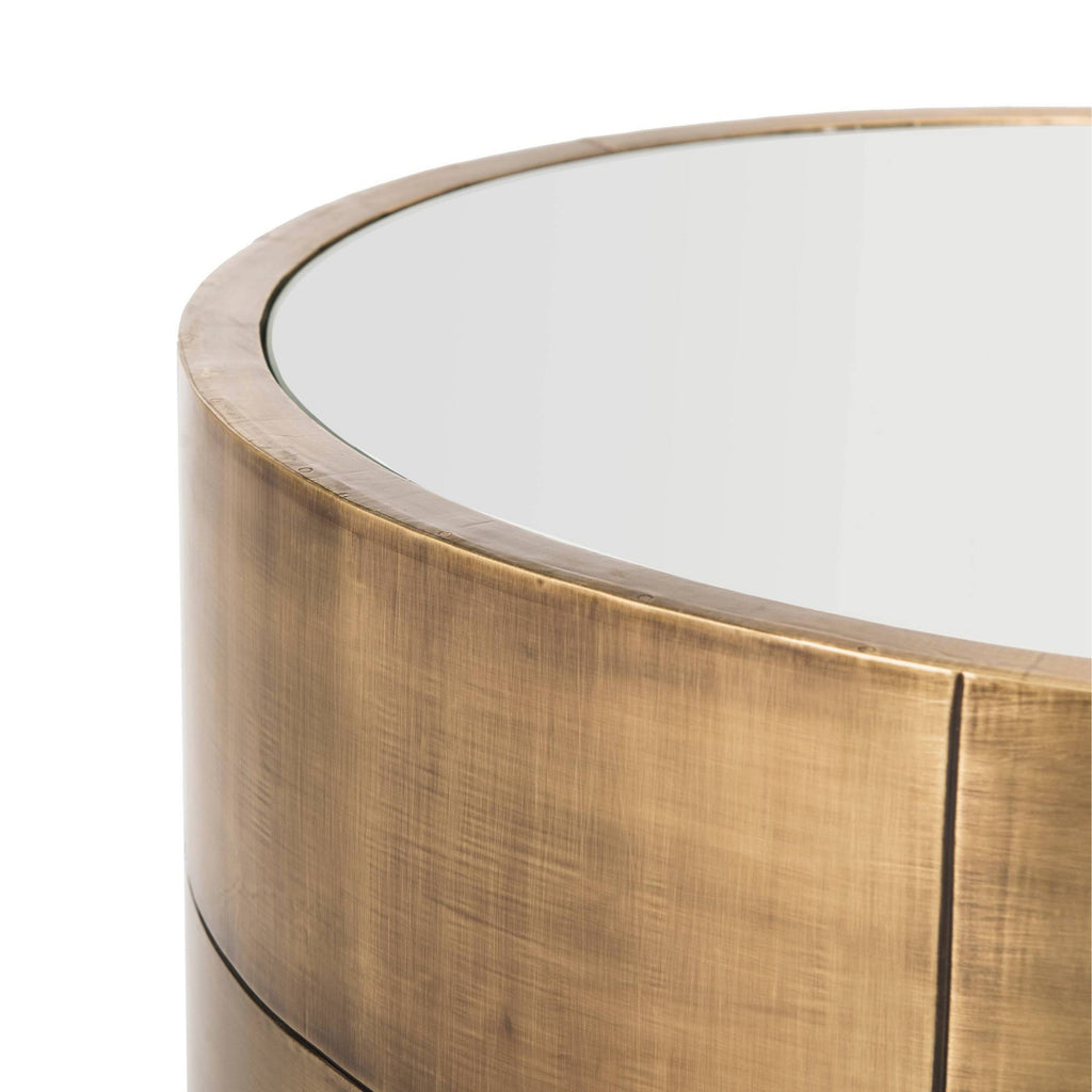 Brass Round Side Table C473