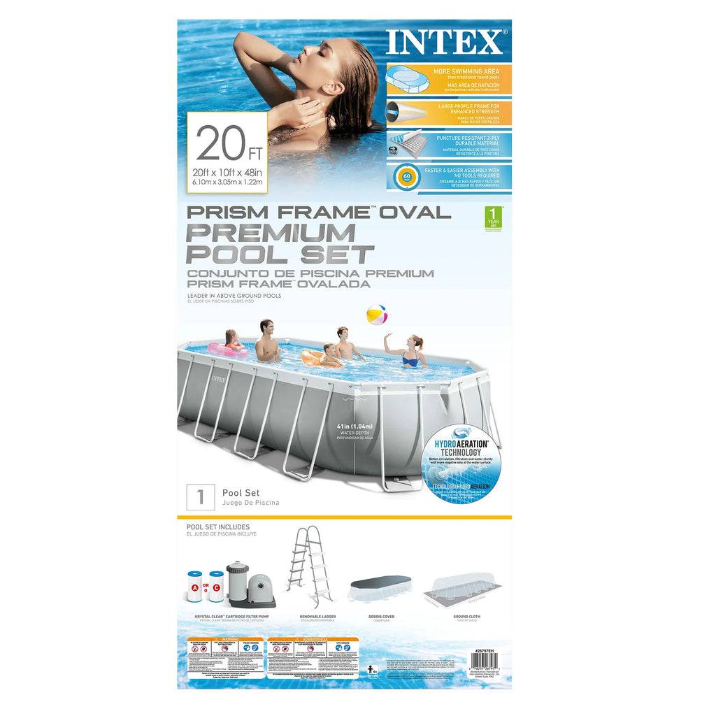 20 Foot Prism Frame Oval Pool Set Q197183