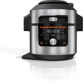 Open Box 8 Qt Pressure Cooker Steam Fryer with SmartLid Silver V925083
