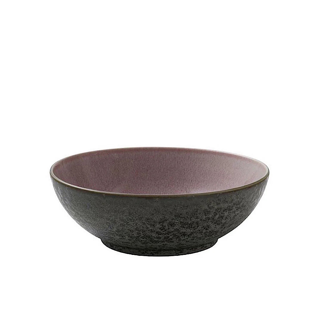 Stoneware Salad Bowl 30 cm Grey, Light Pink S911926
