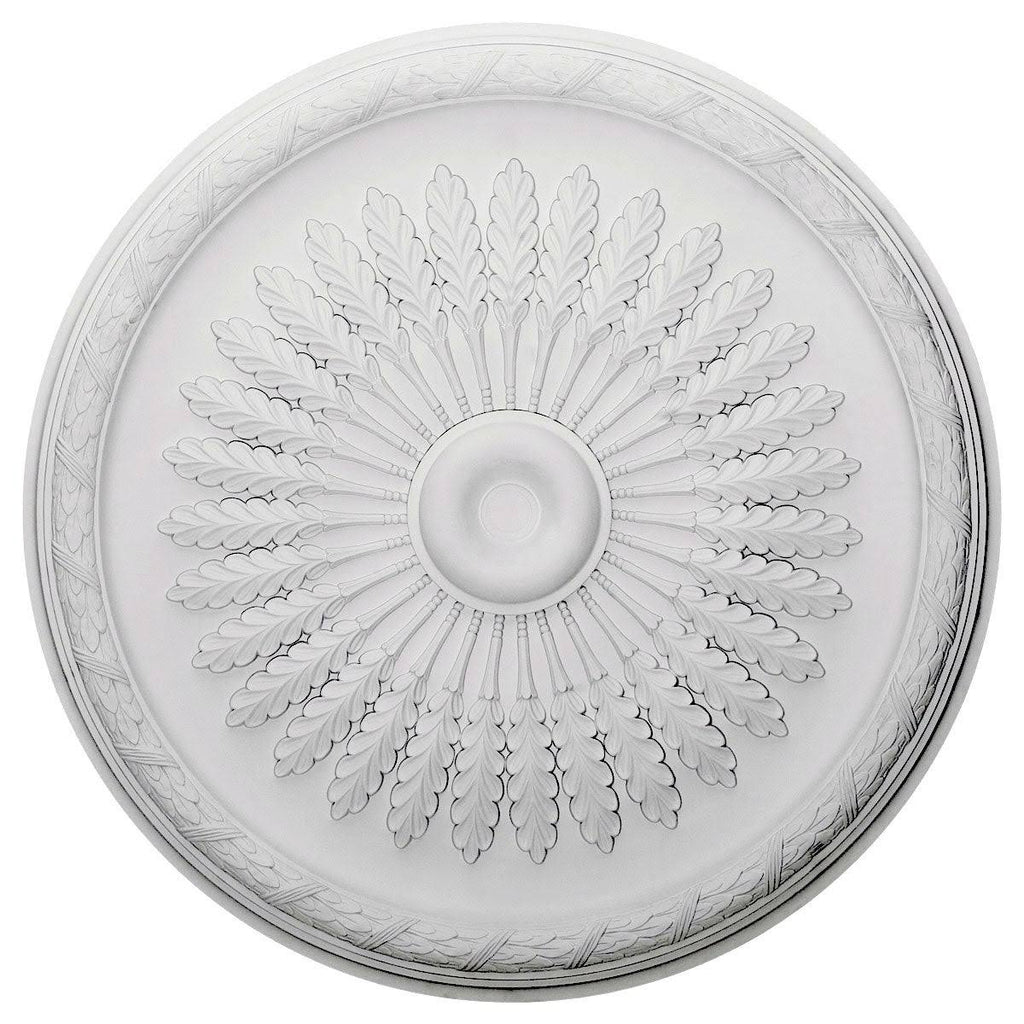 36x22OD x 1 1/2x22P Ceiling Medallion, Hand-Painted Pot of Cream Crackle V969838