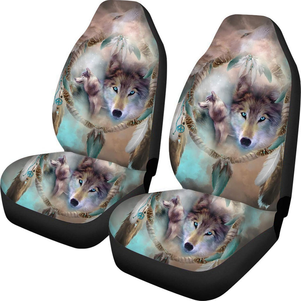 Leopard Print Car Seat Covers, Pack of 2 J166