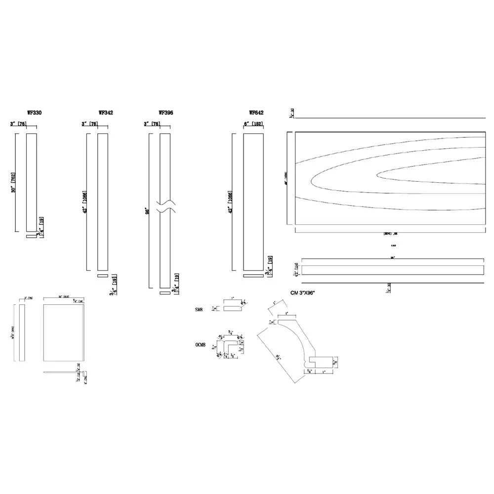 Espresso Kitchen Cabinet Toe Kick B310