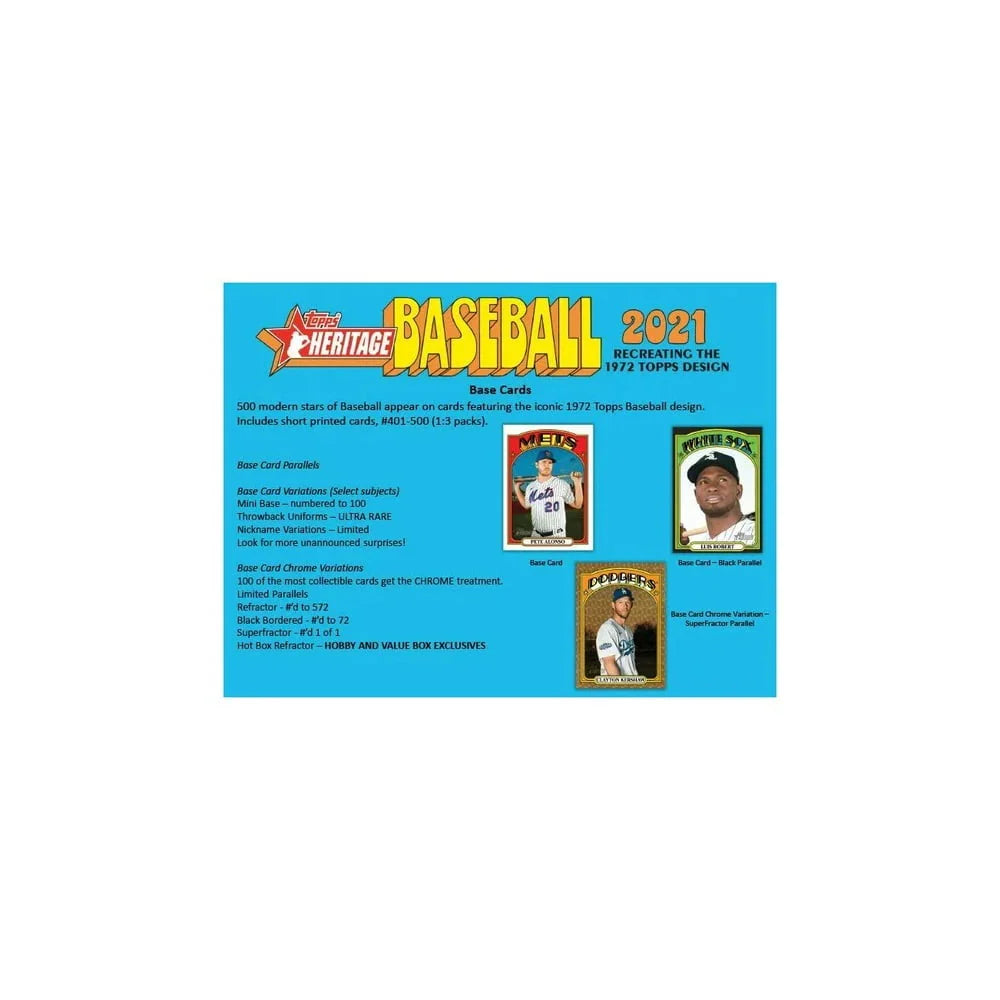 2021 Heritage Baseball Trading Card Box P67938